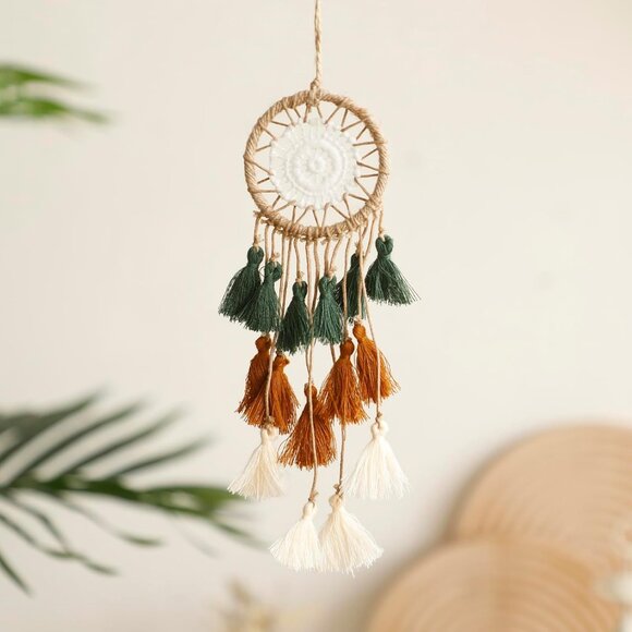 Small Dream Catcher for Cars - Bohemian Mini Dream Catchers for Cars Rear View M - Picture 1 of 6